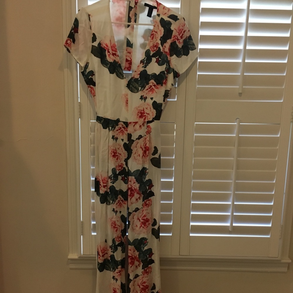 Forever 21 Floral Jumpsuit